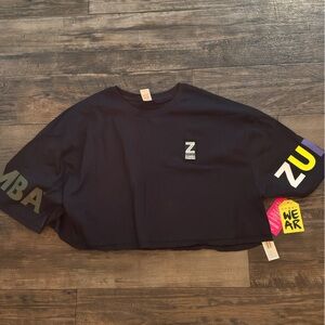 Zumba Fitness Black Tee with Logo Patch